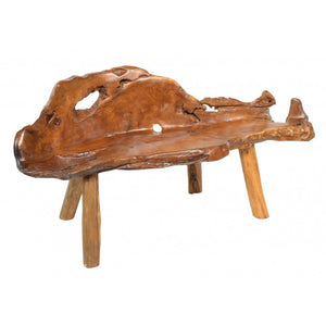 Medium Teak Tree Root Bench