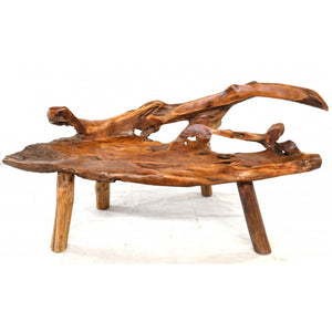 Medium Teak Tree Root Bench