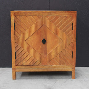 Ellie Carved Natural Mango Wood Sideboard