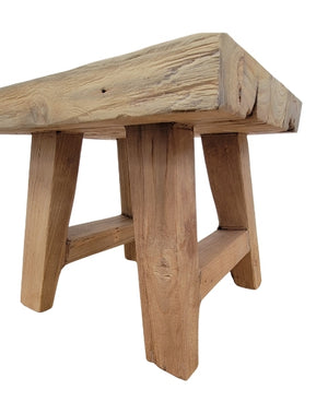 Rustic Teak Small Stool
