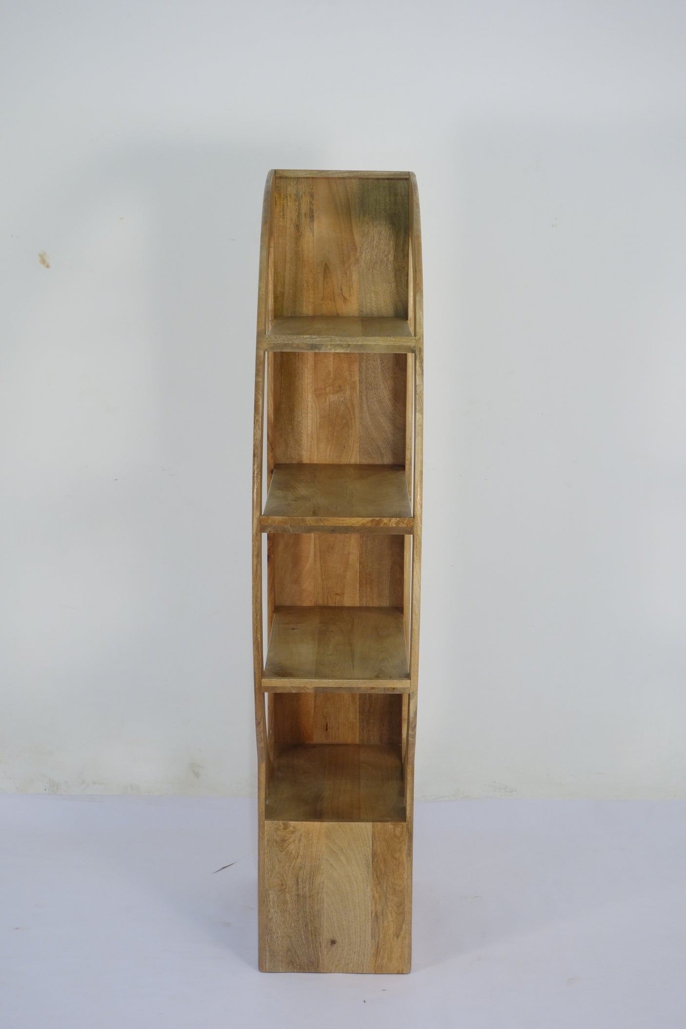 Indali D Shape Wooden Bookshelf