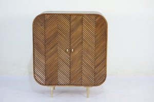 Sonar Wooden Chip Pattern 2 Door Cabinet