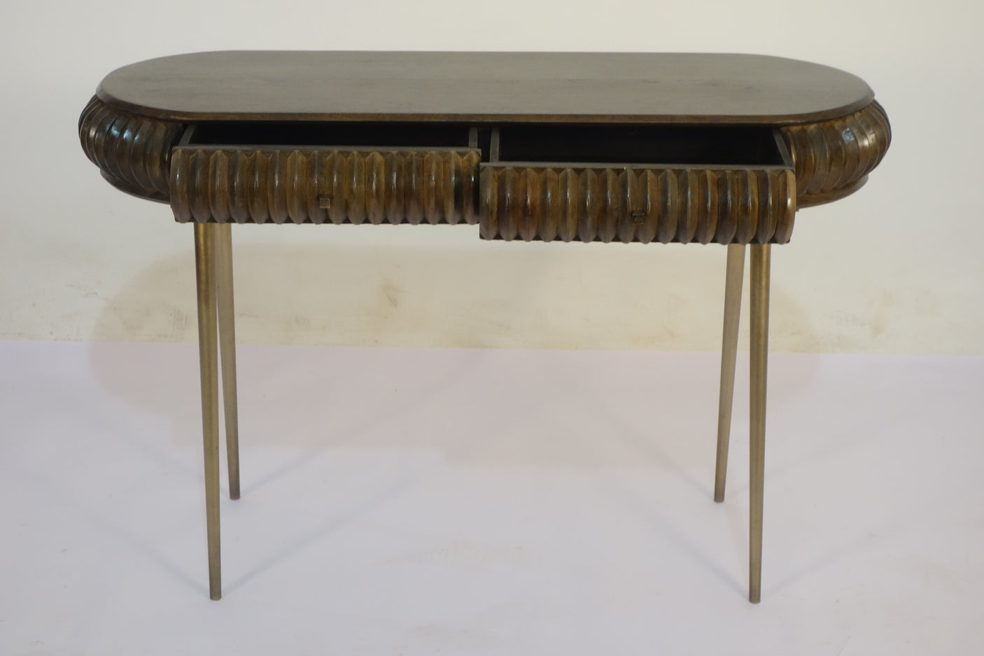 Patan Wooden 2 Drawer Console Table