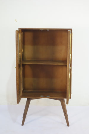 Agwari Wooden 2 Door Glass Cabinet