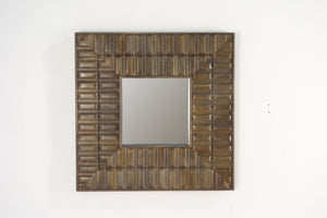 Sarana Tile Wooden Square Wall Mirror