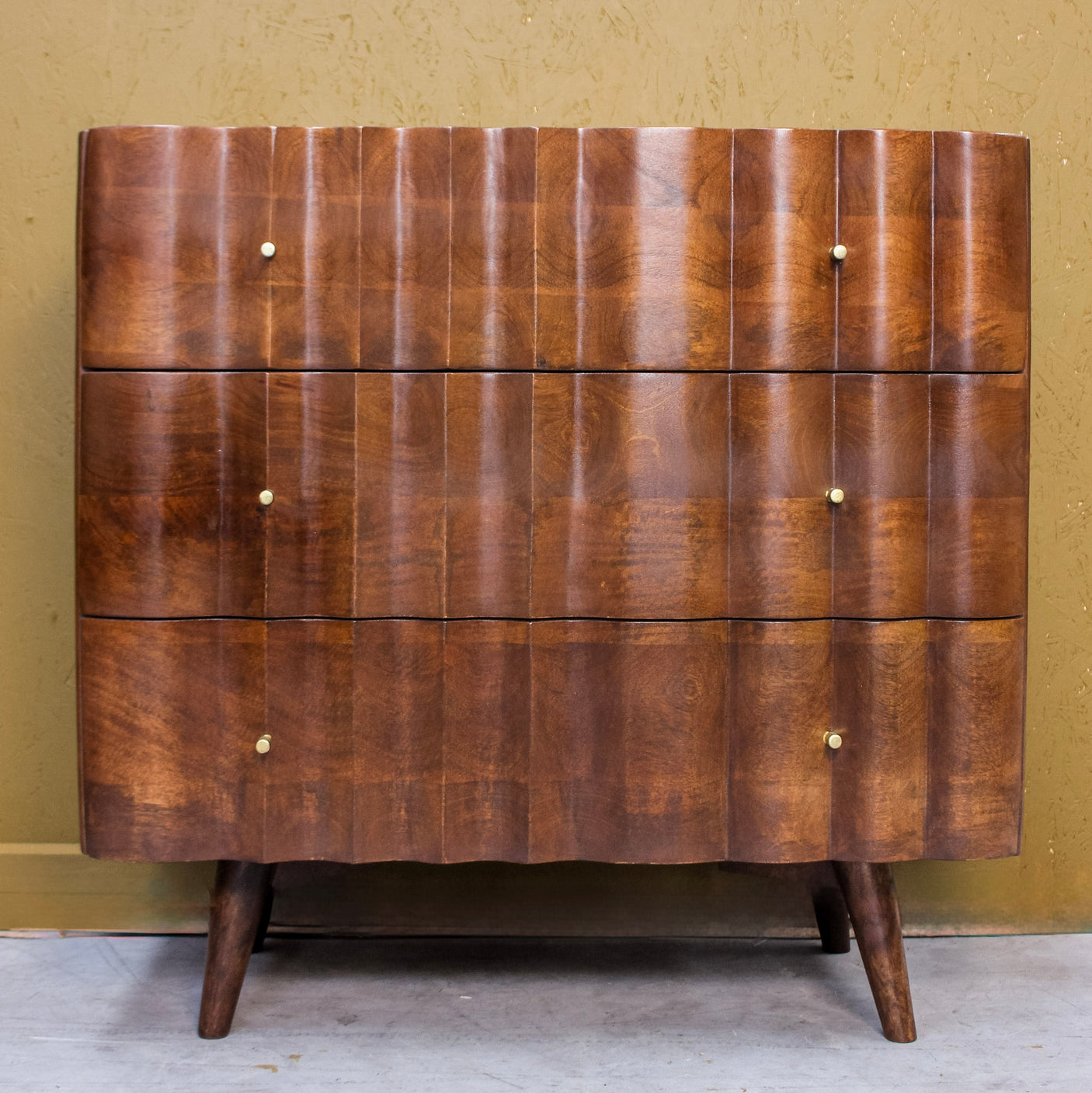 Indok 3 Drawer Chest of Drawers With Marble Top