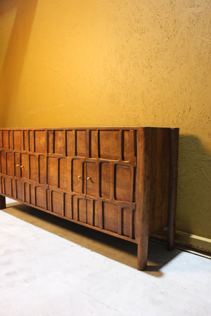 Pachar Carving Design 4 Door Wooden Sideboard