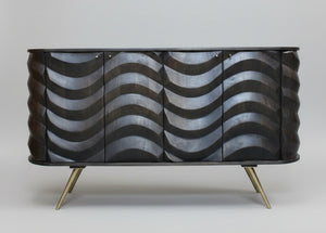 Devan Wooden 4 Door Lehar Design Sideboard