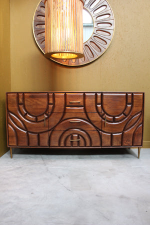 Kanpura Wooden 2 Door 3 Drawer Sideboard