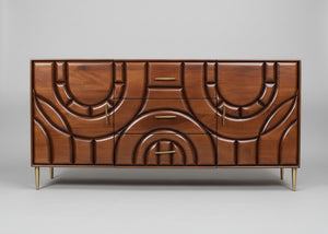 Kanpura Wooden 2 Door 3 Drawer Sideboard