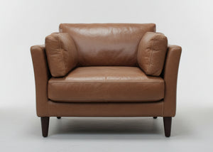 Vintage Adina Leather Armchair Tan