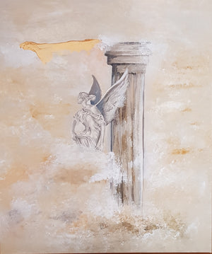 Ascend II – Original Hand Painted Classical Figure Canvas Art