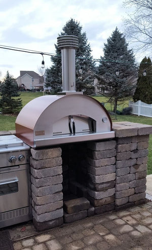 Fontana Mangiafuoco Rosso Build In Wood Pizza Oven