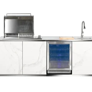 Buschbeck Derby Outdoor Kitchen Island White