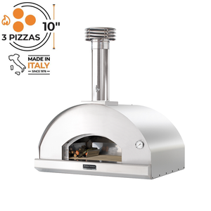 Fontana Mangiafuoco Stainless Steel Build In Wood Pizza Oven