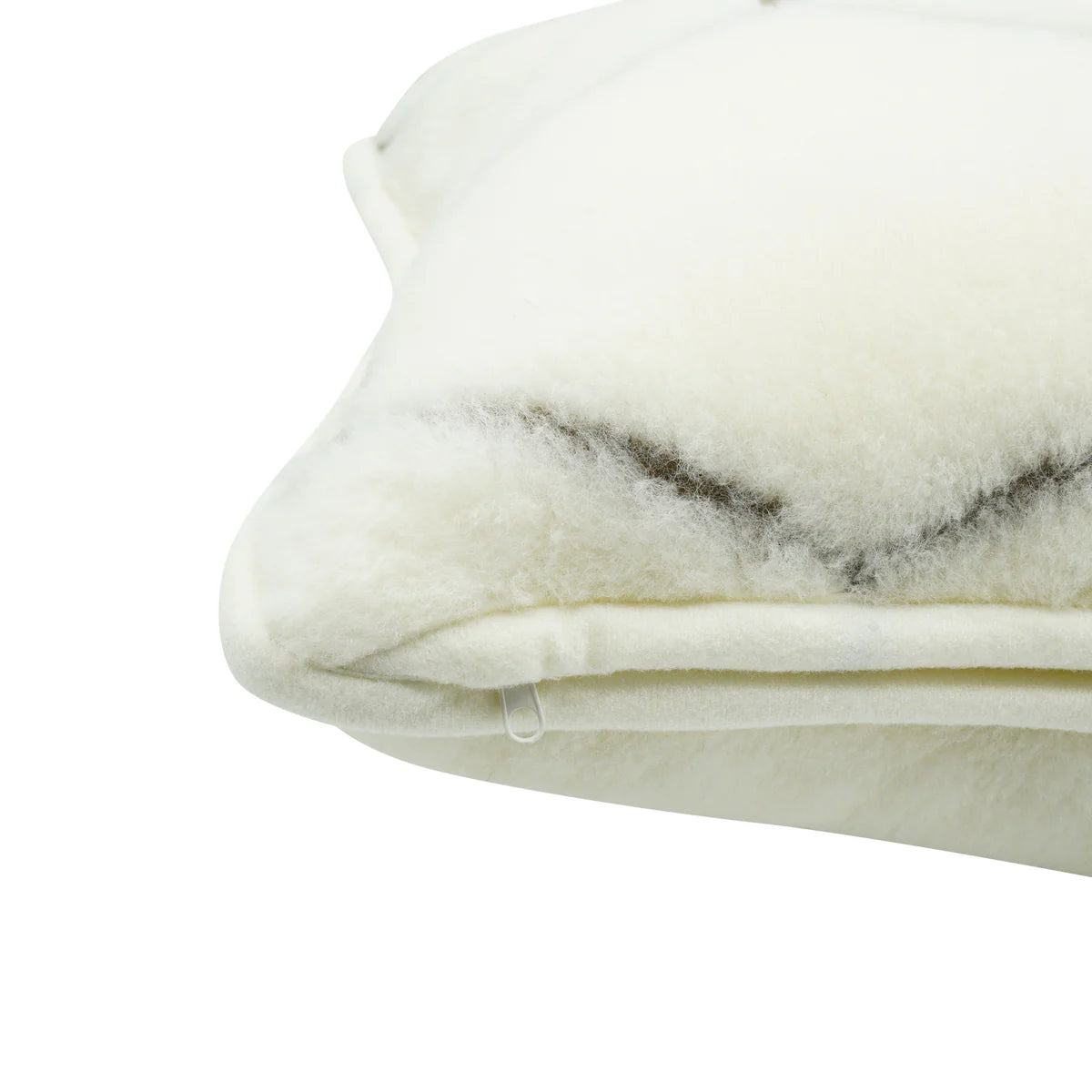 Natural Hex Cashmere Wool Cushion