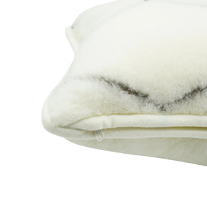 Natural Hex Cashmere Wool Cushion