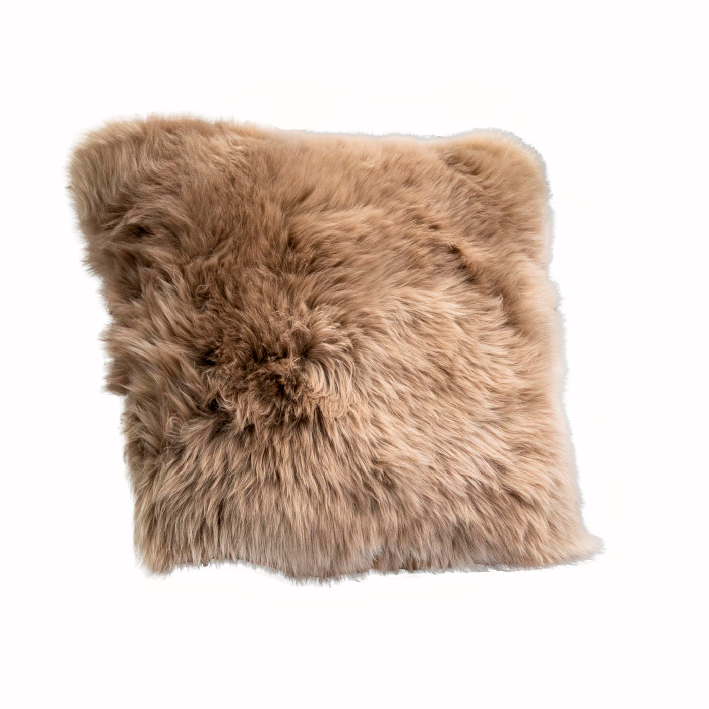 Light Brown Sheepskin Cushion 45x45cm