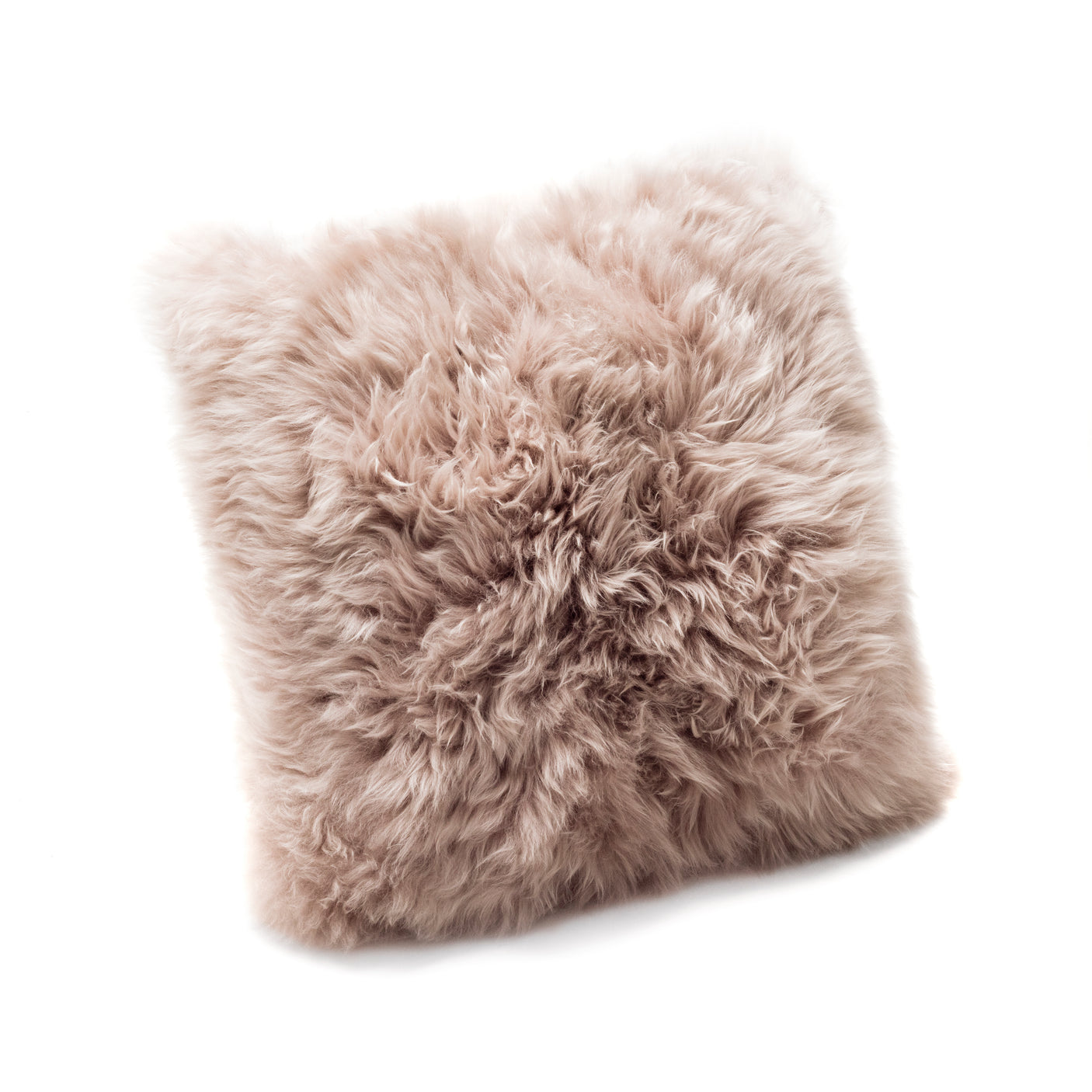 Light Brown Sheepskin Cushion 45x45cm
