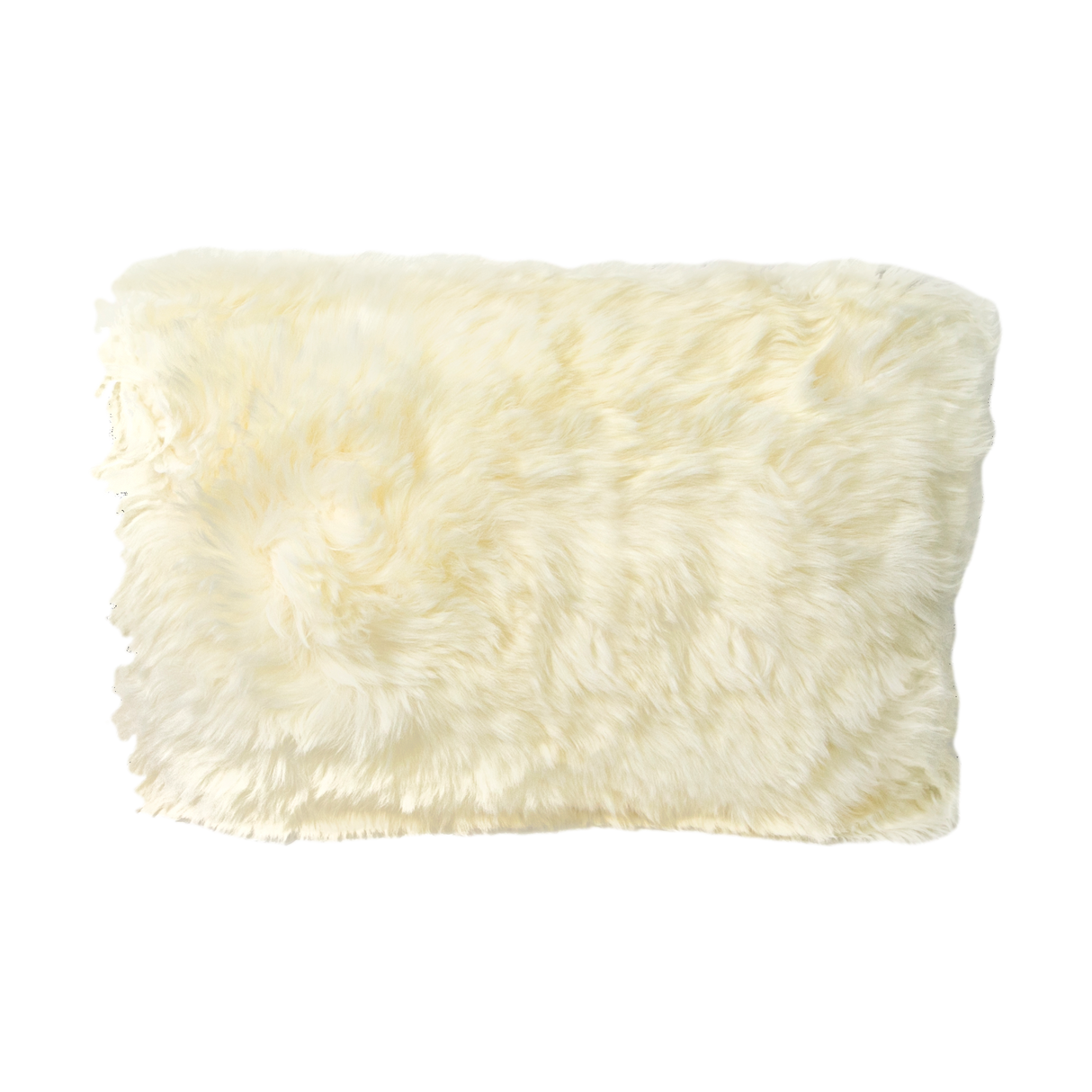 Natural Long Hair Sheepskin Cushion 30x50cm