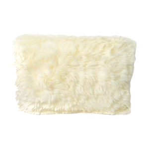 Natural Long Hair Sheepskin Cushion 30x50cm