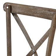 Cross Back Light Oak Dining Chair