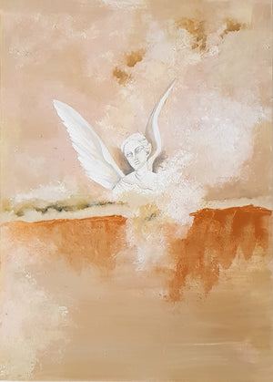 Ascend – Original Hand Painted Sculptural Canvas Art