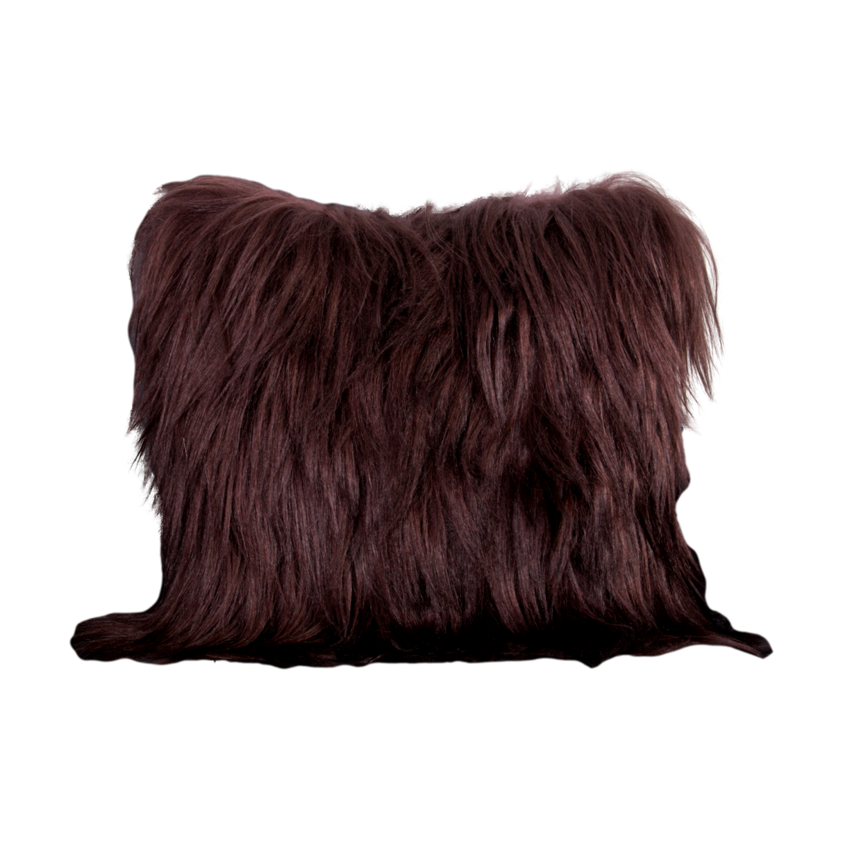 Brown Long Hair Goat Cushion Cushion