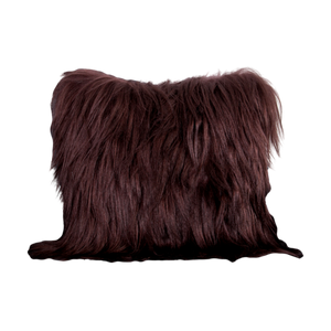 Brown Long Hair Goat Cushion Cushion