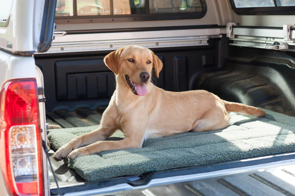 Moss Green Berber Fleece Crate Mat