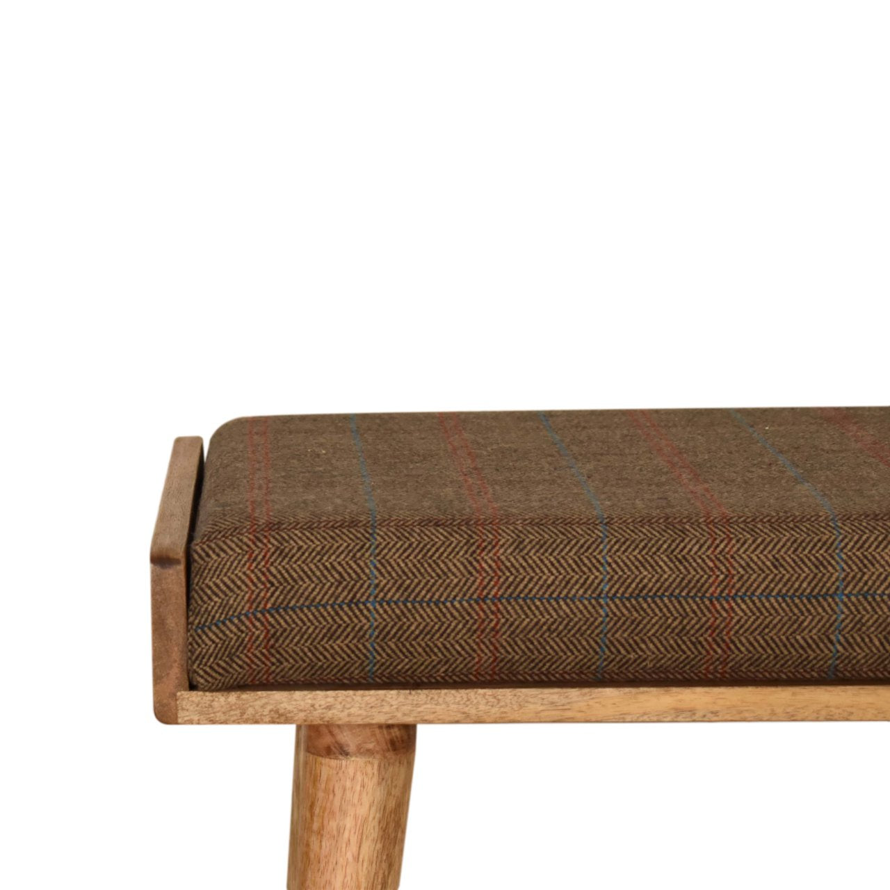 Tray Style Multi Tweed Footstool