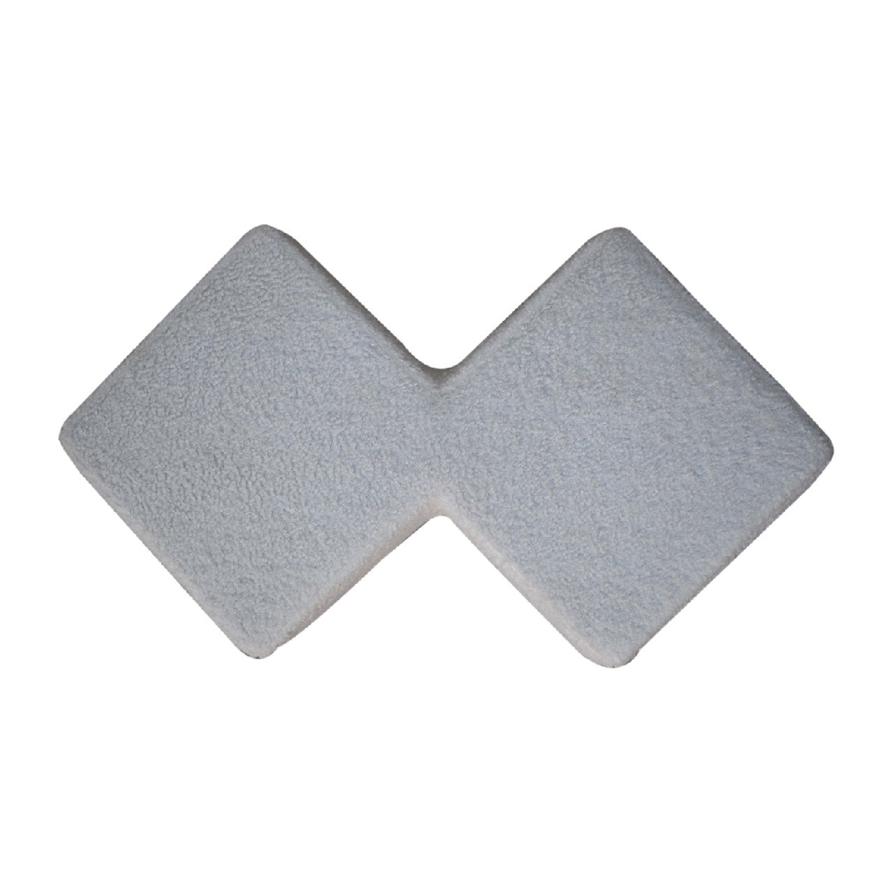 White Bouclé Twin Footstool