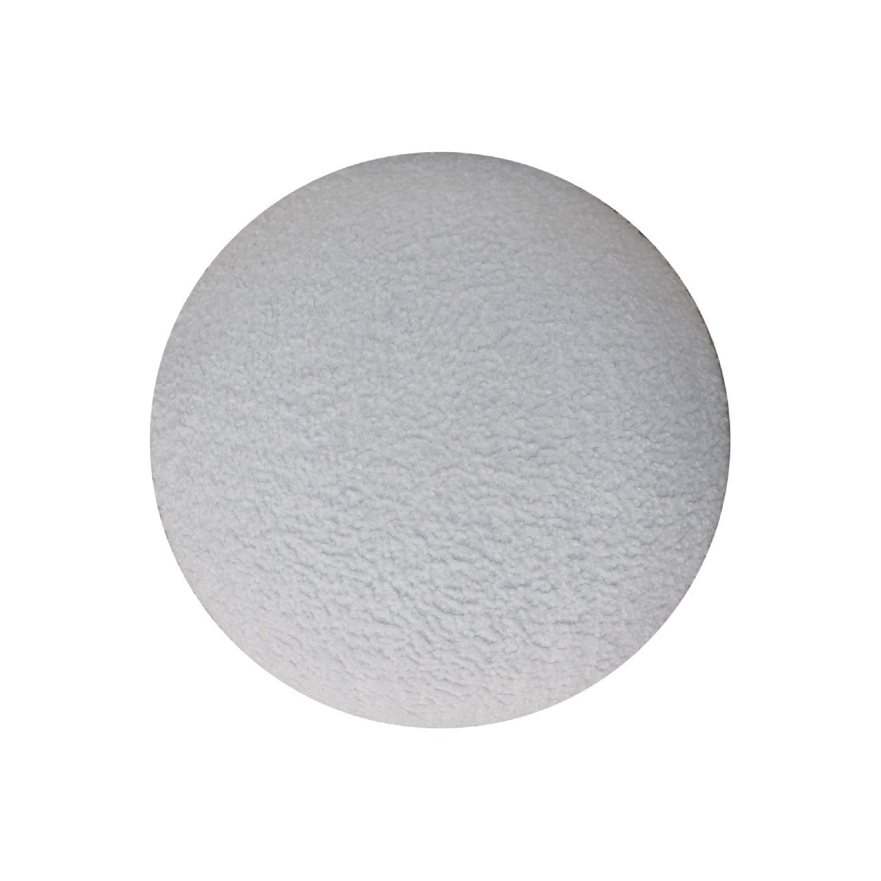 White Bouclé Mushroom Footstool