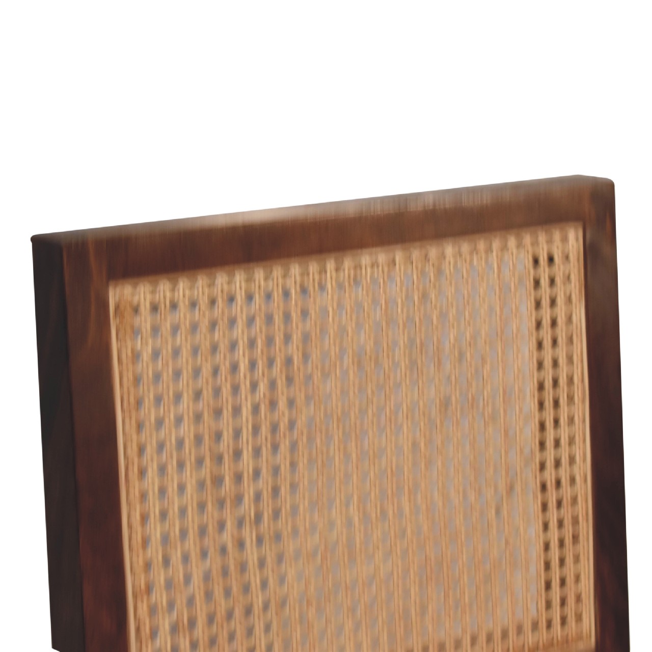 Cream Bouclé Rattan Dining Chair