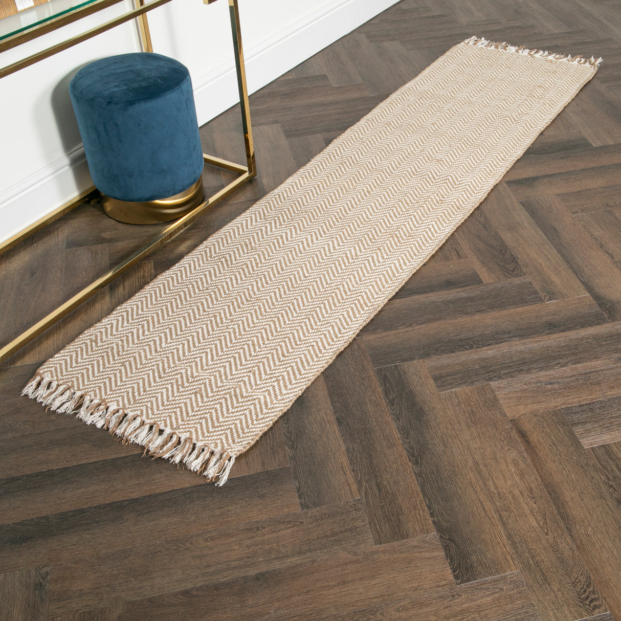 Zig Zag Jute Runner Rug