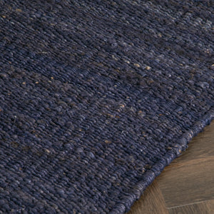 Chunky Navy Jute Runner Rug