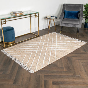 Cross Textured Jute Rug