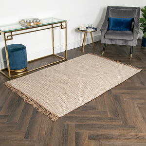 Geometric Jute & Cotton Rug