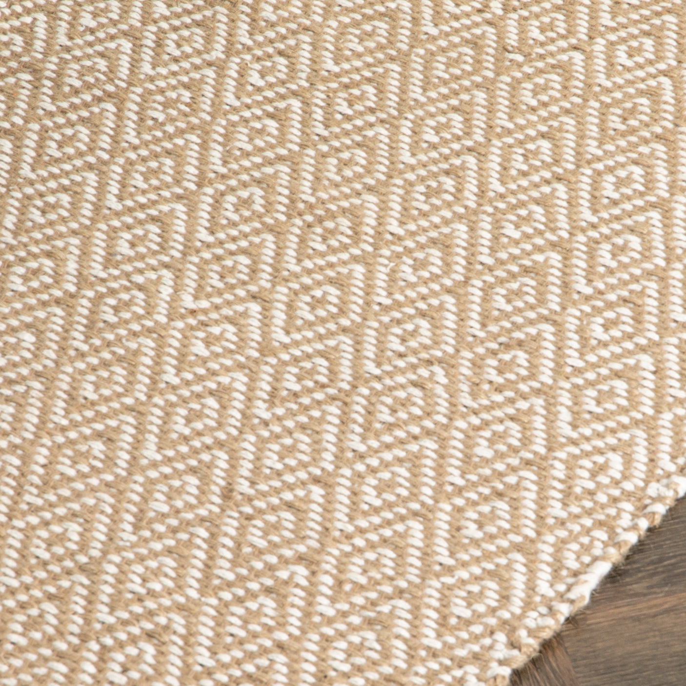 Geometric Jute & Cotton Runner Rug