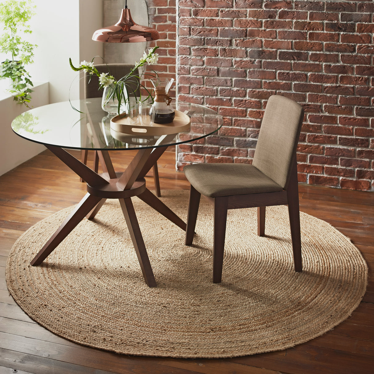 Round Jute Rug - 90cm