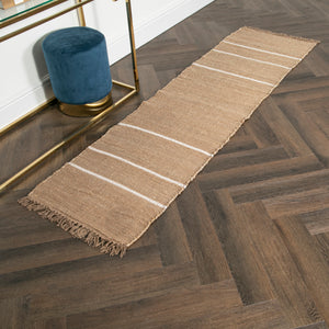 Striped Jute Runner Rug