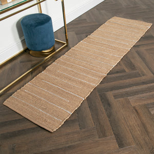 Woven Stripe Jute Runner Rug