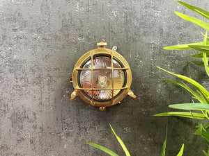 Mini Compass Guard Bulkhead Outdoor Wall Light