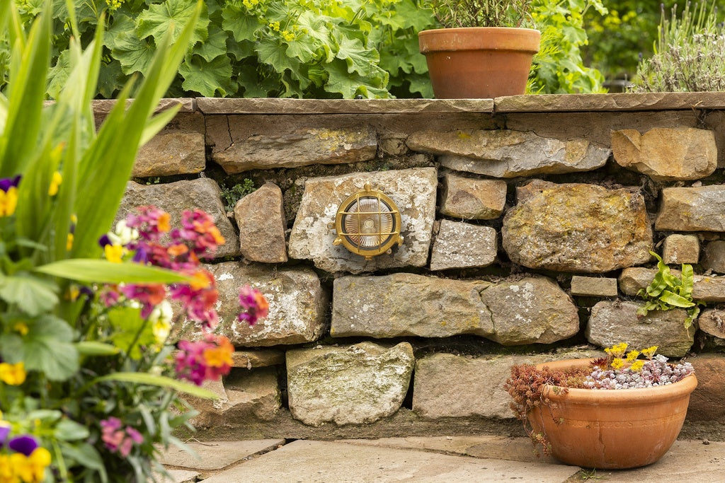 Mini Compass Guard Bulkhead Outdoor Wall Light