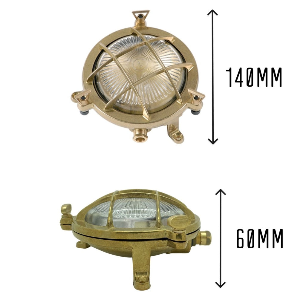 Mini Compass Guard Bulkhead Outdoor Wall Light