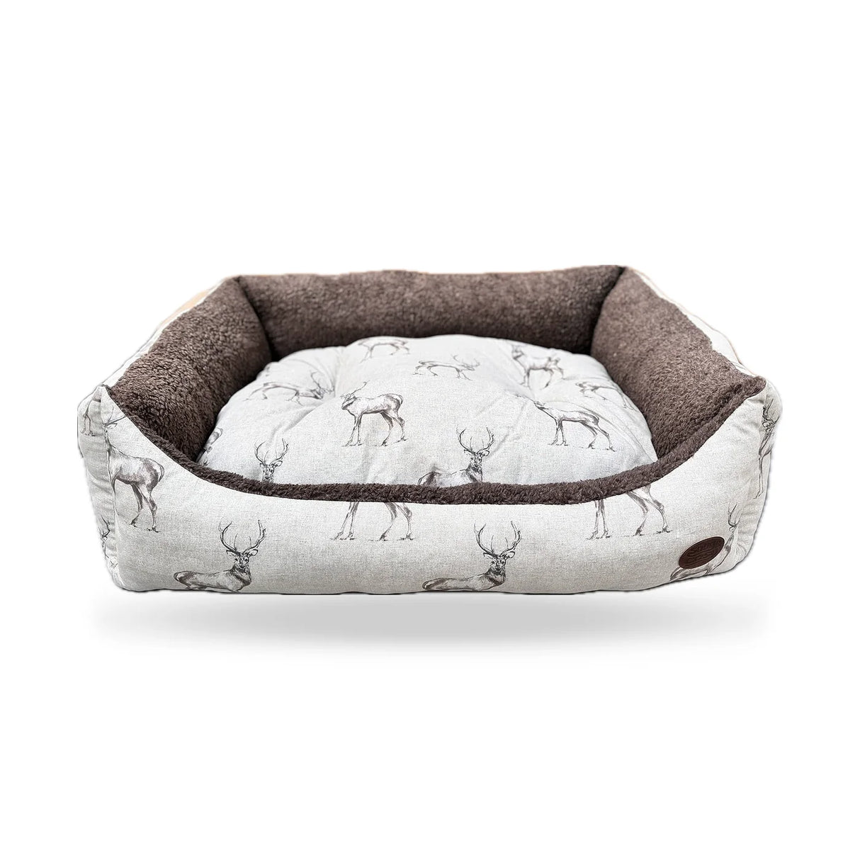 Moorland Stag Fleece Lined Dog Bed