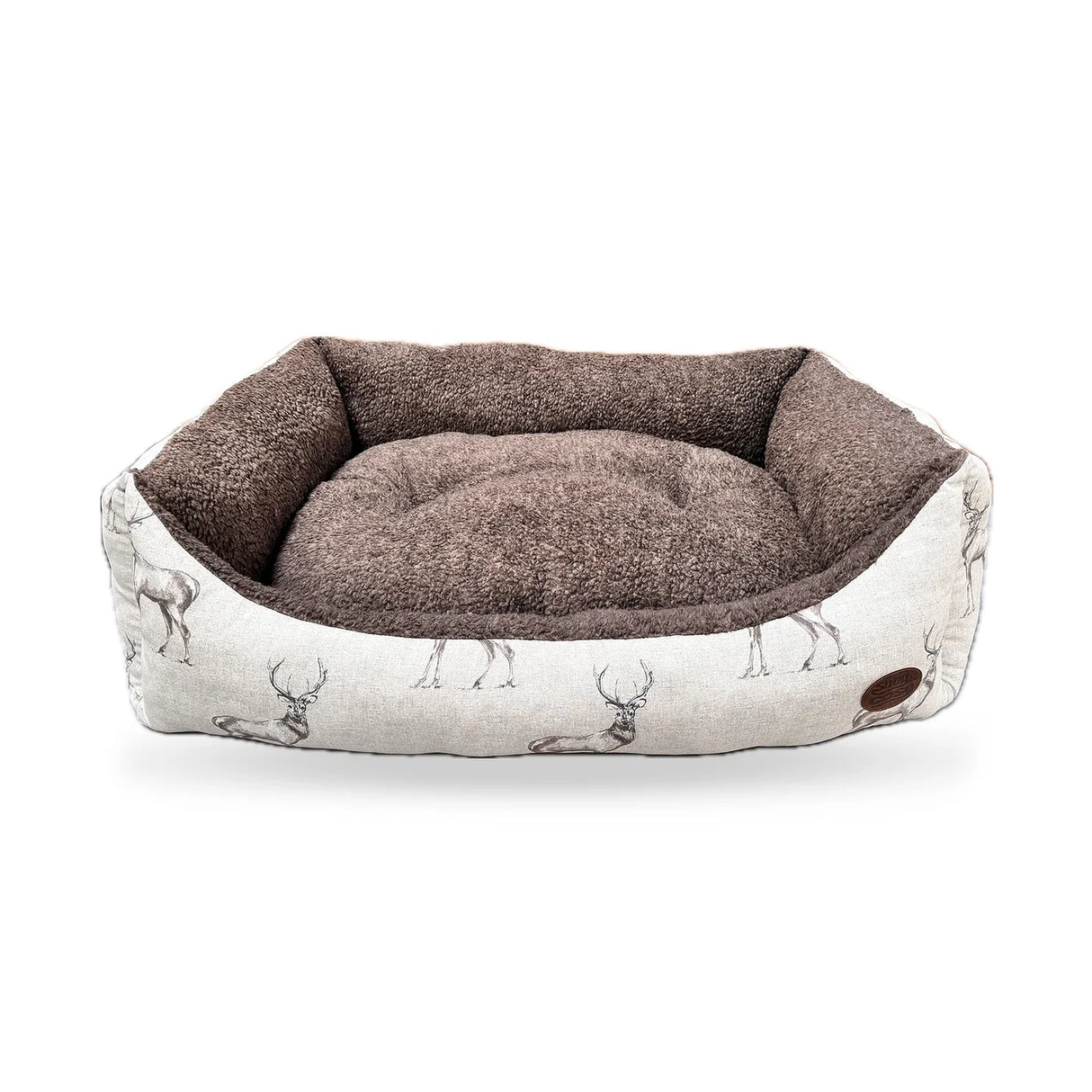Moorland Stag Fleece Lined Dog Bed
