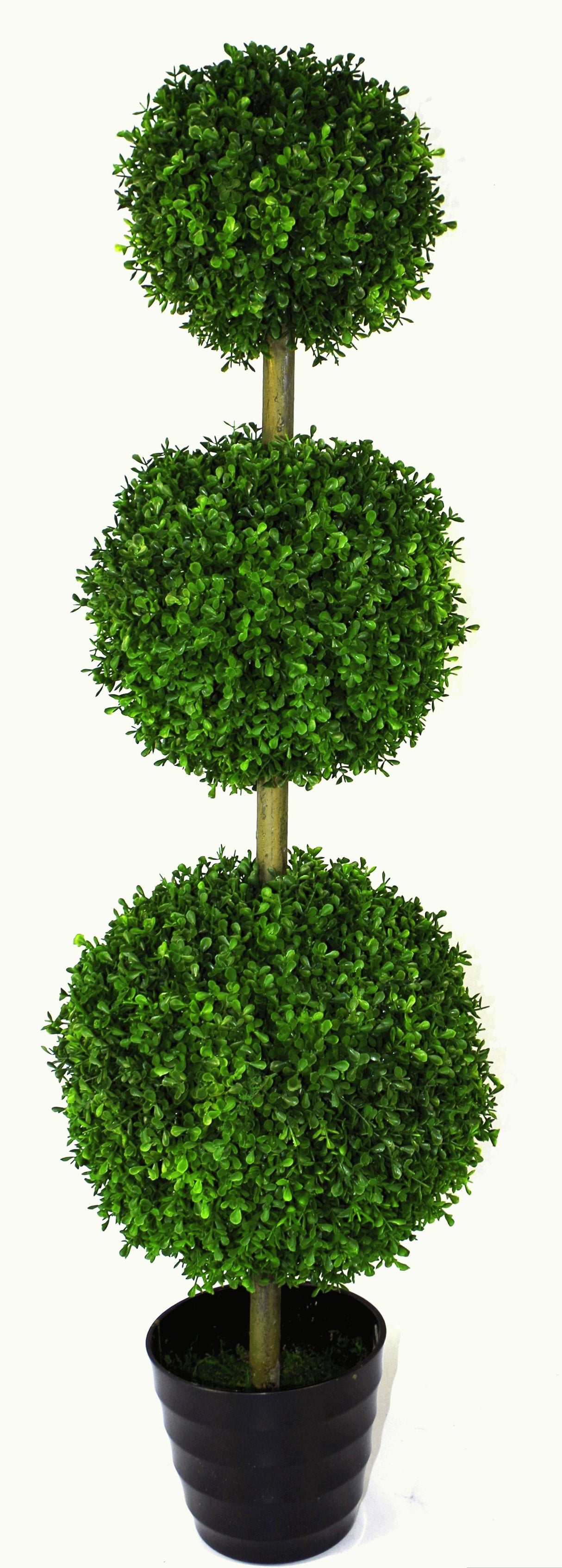 Artificial X-Large Triple Buxus Topiary Tree - 120cm