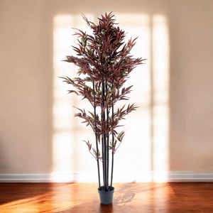 Fauxliage' X Large Realistic Red Bamboo Tree - 180cm