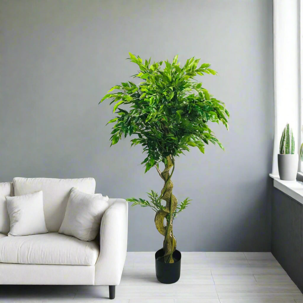 Artificial Ficus Tree With Twisted Trunk 137cm